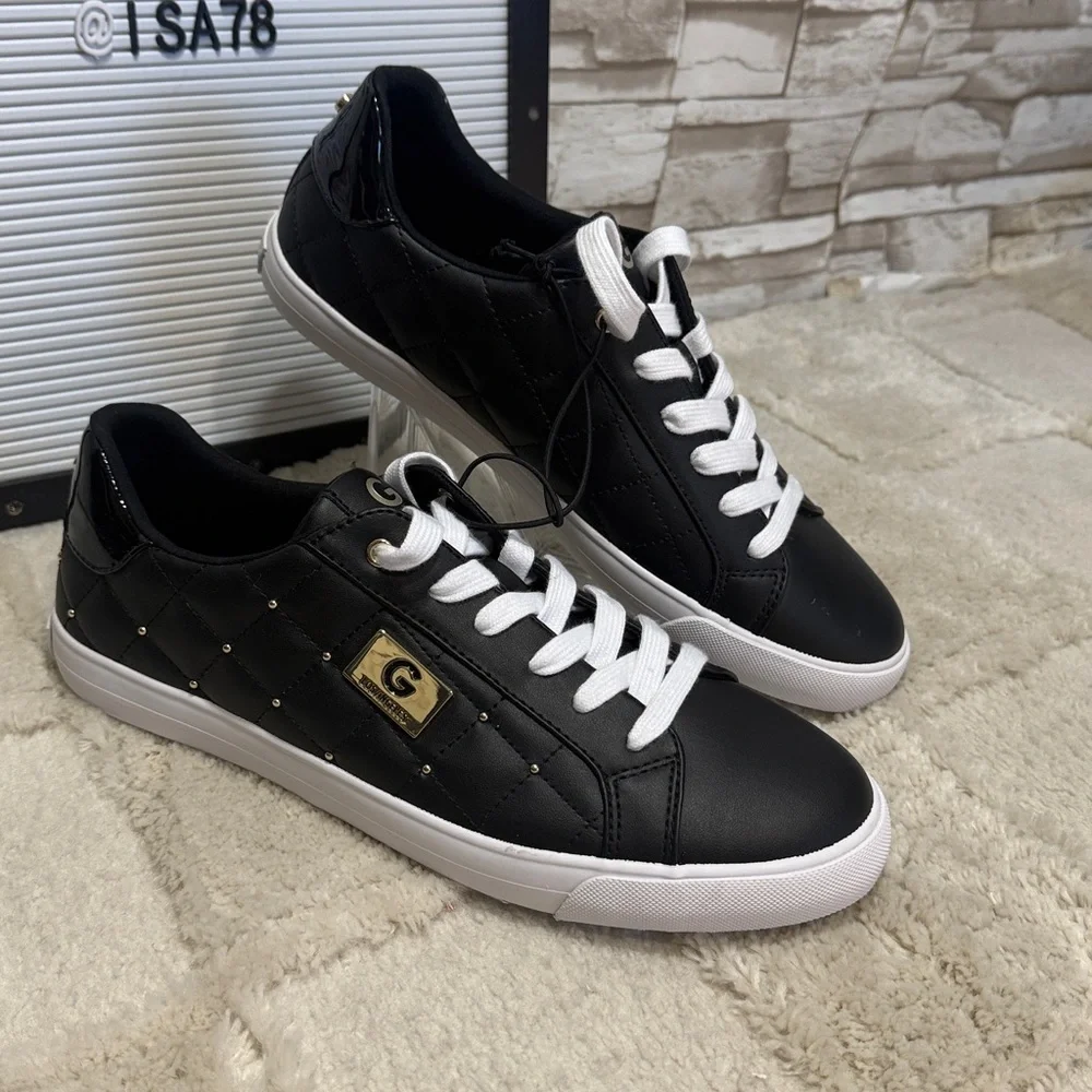 G by Guess Los Angeles Black and Gold Sneakers